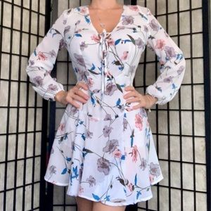 Floral long sleeve dress NWOT